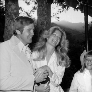 Lee jr at his father's wedding to Farrah Fawcett